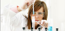 Woman scientist working in lab
